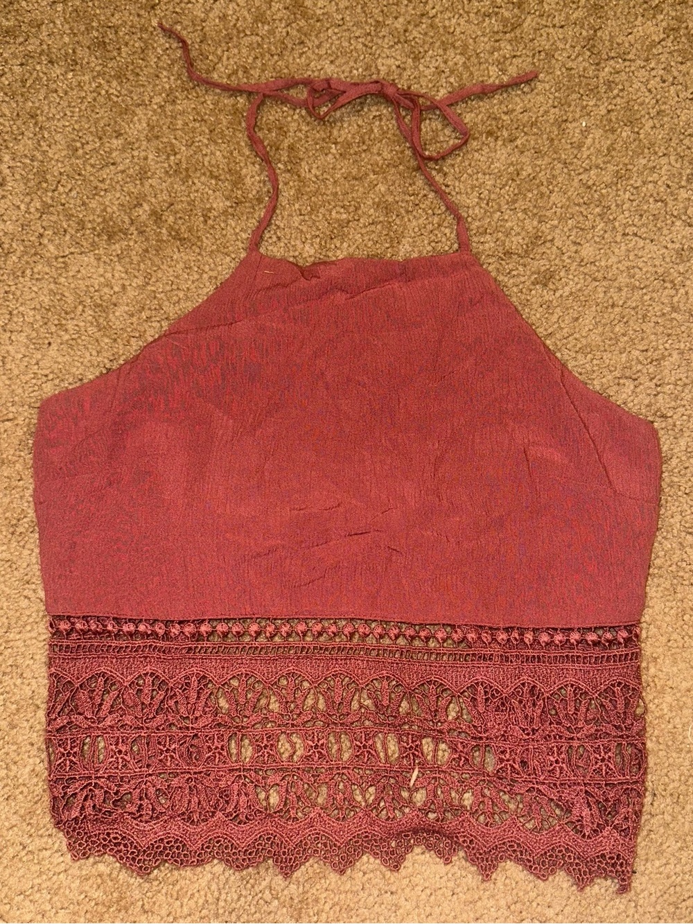 American Eagle Outfitters Cropped Halter Top XS